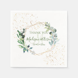 Rustikale Eukalyptus Greenery Vielen Dank an DIY B Serviette
