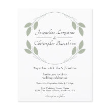 Rustikale Eukalyptus-Hochzeitseinladungen