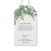 Rustikale Eukalyptus & Laurel Geschenkmarke