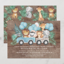 Rustikale Fahrt von Junglebewesen Boys Babydusche