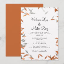 Rustikale Falling Leaf Pampas Floating Wedding