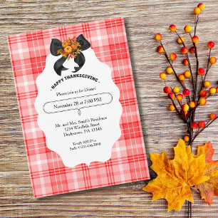 Rustikale Farmhouse-Herbst-Thanksgiving-Party Kari Einladung