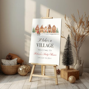 Rustikale Ferienhäuser Winterkindusche Willkommen Poster