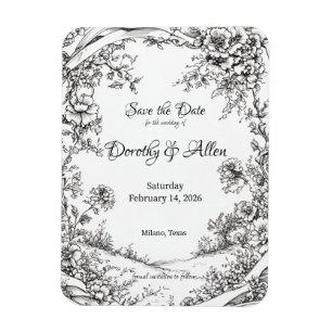 Rustikale Flora Magnet