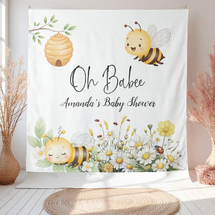 Rustikale Florale Daisy Oh Babee Honigbiene Baby S Wandteppich