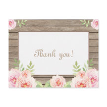 Rustikale, florale Hochzeit aus Holz Danke