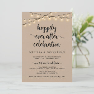 Rustikale Flucht, Happily Ever After-Feier I Einladung