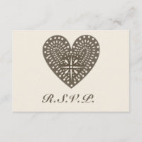 Rustikale Folkkunst Inspiriert Herzhochzeit RSVP