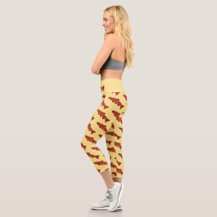 Rustikale Forelle Capri Leggings