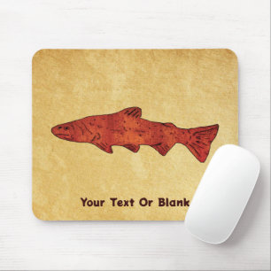 Rustikale Forelle Mousepad