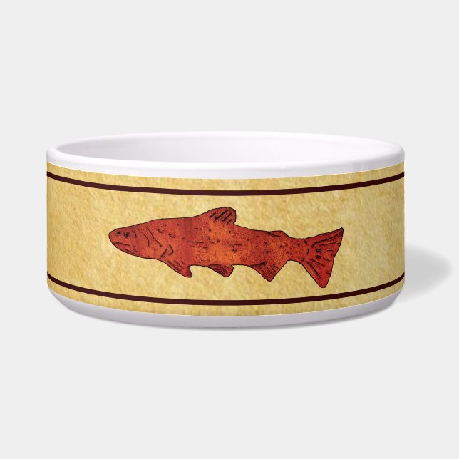 Rustikale Forelle Napf (Vorderseite)