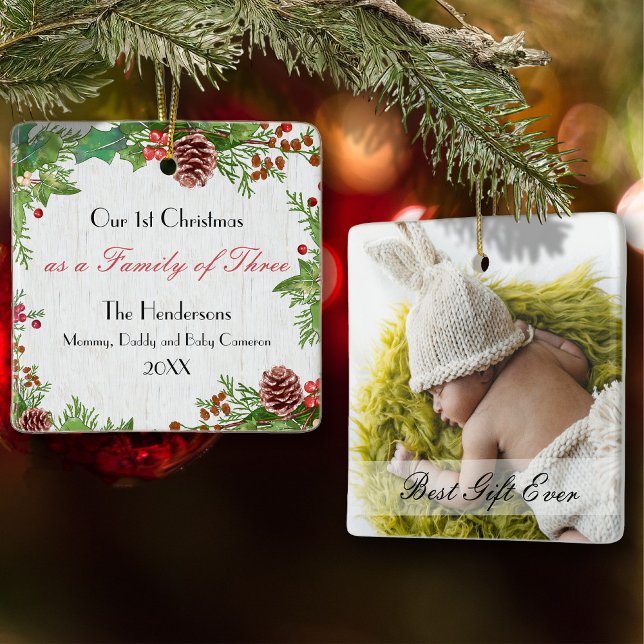 Rustikale Foto-Familie des 3. Keramikornament (Von Creator hochgeladen)