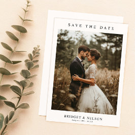Rustikale Foto-Hochzeit Save The Date