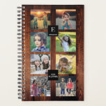 Rustikale Foto-Kollektion aus Stallholz personalis Planer<br><div class="desc">Rustikales Stallholz personalisierte Familie Foto Collage, Planer.
Sie können es personalisieren und Ihre eigenen Fotos an der Vorderseite hinzufügen, Ihren Namen, Monogramm, Text und Jahr hinzufügen.</div>