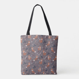 Rustikale Fox Tote Tasche - Niedliche Natur