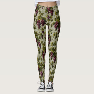 Rustikale französische Landhaus-Vin vineyard-Rebe- Leggings