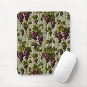 Rustikale französische Landhaus-Vin vineyard-Rebe- Mousepad