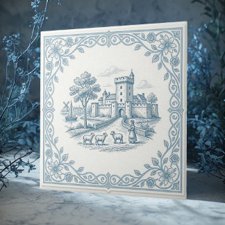 Rustikale französische Provinz Shabby Chic Vintage Fliese