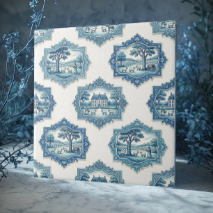 Rustikale französische Toile De Jouy Vintage Pasto Fliese