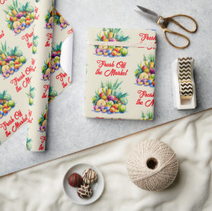 Rustikale frische Obst-Bridal-Shower direkt vom Ma Geschenkpapier