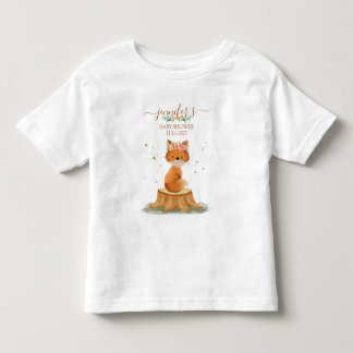 Rustikale Fuchs-Baby-Party Kleinkind T-shirt