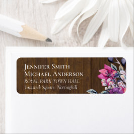 Rustikale Fuchsia Floral Woodland Wedding