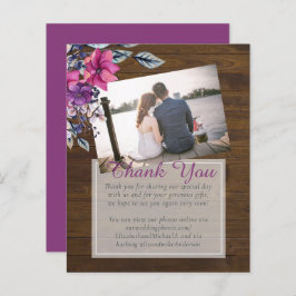 Rustikale Fuchsia Floral Woodland Wedding