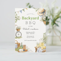 Rustikale Gartenparty mit BBQ im Sommer