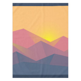 Rustikale Gebirge Geometrisch Minimalistisch Tischdecke