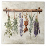 Rustikale getrocknete Kräuter Imitate Textur Vinta Fliese<br><div class="desc">Rustikale Imitate strukturieren den Hintergrund mit trocknenden Kräuter,  die auf einem Ast hängen. Ein Vintager Blick auf das Land. Ideal für Ihr Land Französisch oder Hütte Bauernhof Zuhause.</div>