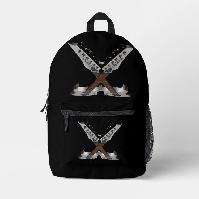Rustikale Gitarrenmusik Bedruckter Rucksack (Vorderseite)