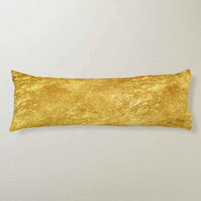Rustikale Gold-Digitaldrucke Seitenschläferkissen (Vorderseite)