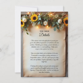 Rustikale Goldene Stunde Ansammlungen Einladung