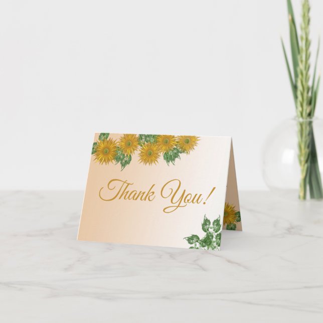 Rustikale, goldgelbe Grünpflanzen Vorlage für Blum (Vorderseite)