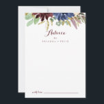 Rustikale Goldhochzeit und blumenkalligraphische H Hinweiskarte<br><div class="desc">Diese rustikale Goldkarte und die blumenkalligraphische Hochzeitsratenkarte sind perfekt für eine moderne Hochzeit. Das Design ist mit handgezeichnet Aquarell lila, Marine, Rot, Bordeaux, Marine Blume, Grün und Gold Blätter. Diese Karten sind ideal für Hochzeiten, Brautparty, Babydusche, Graduiertenfest u.v.m. Personalisieren Sie die Karten mit den Namen der Braut und Bräutigam, den...</div>