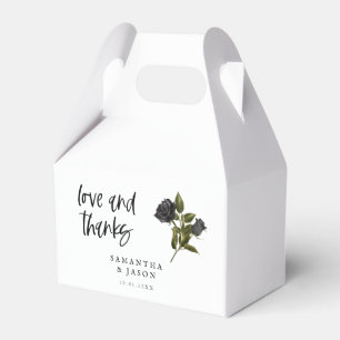 Rustikale gotische Rose Hochzeit Weiß Geschenkschachtel
