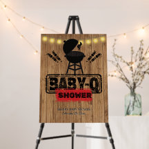 Rustikale GRILLEN-Baby Grill Babydusche