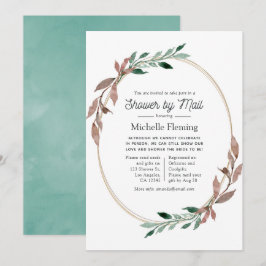 Rustikale Gründusche von Mail Einladung