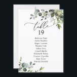 Rustikale Grünpflanzen Hochzeitstichtabelle Einladung<br><div class="desc">Dieses individuell gestaltbare Menu Template wurde für die Abstimmung mit unserer Hochzeitskollektion Boho Greenery konzipiert und bietet Blätter mit gemischten Aquarellfarben,  gepaart mit einer klassischen Serif in Schwarz. Matching-Elemente verfügbar.</div>