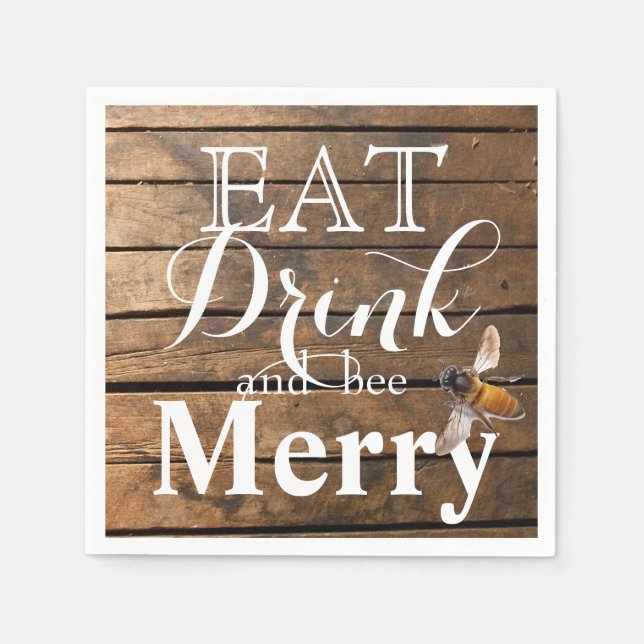 Rustikale Hainbuche Serviette (Vorderseite)