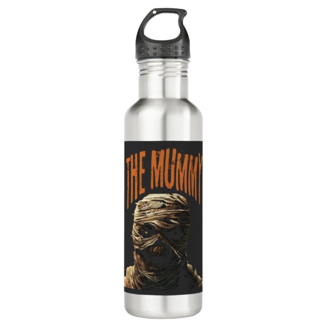 Rustikale Halloween-Mummy Edelstahlflasche (Vorderseite)