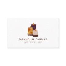 Rustikale handgefertigte Terra Cotta Candles Welln