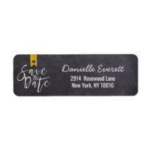 Rustikale handgeschriebene Save the Date-Skriptadr