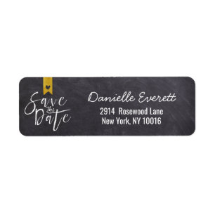 Rustikale handgeschriebene Save the Date-Skriptadr