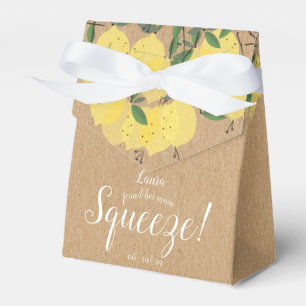 Rustikale Hauptpresse Zitronen Brautdusche  Geschenkschachtel