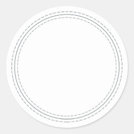 Rustikale, hausgemachte einfache Schwarz-weiße Sch Runder Aufkleber