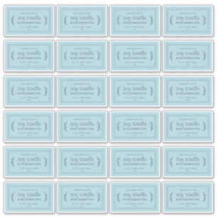 Rustikale, hausgemachte Sojakandle Labels 24x hell