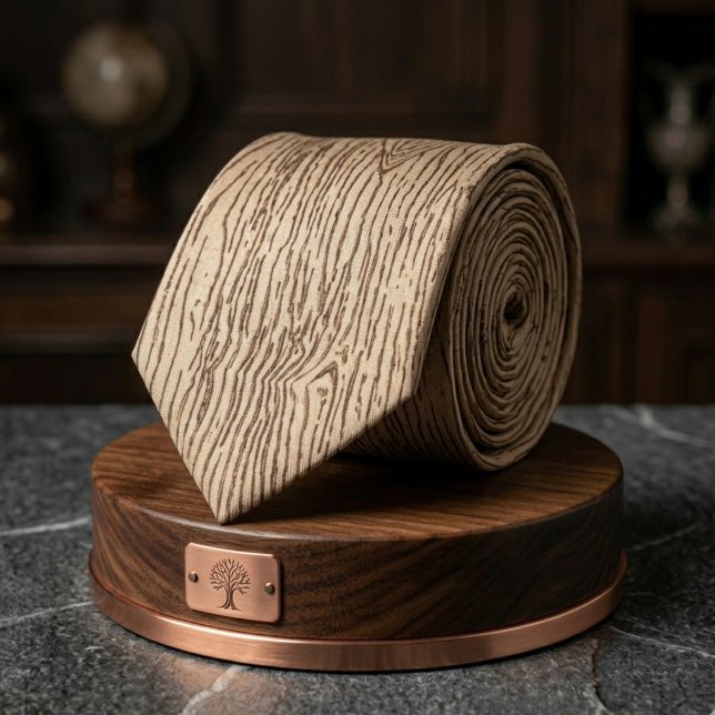 Rustikale helle Holzkorn-Textur-Muster Krawatte (Von Creator hochgeladen)