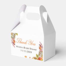 Rustikale Herbst-Brautparty Geschenkschachtel