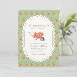 Rustikale Herbst-Ernte Der Augapfel Baby Shower  Einladung